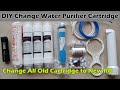 How to Change Water Purifier RO Filter / Cartridges | Replace UV Light