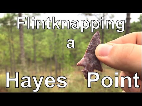 Flintknapping a Hayes Point and the Caddo People