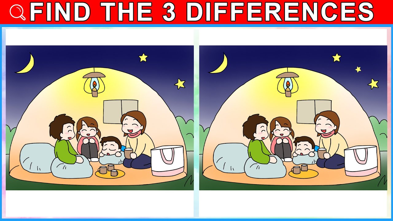 Test your Observation Skills👀 - Find 3 Differences! - YouTube