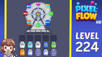 Stapsgewijze handleiding voor de Pixel Flow-oplossing niveau 224