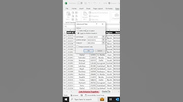 Advance Filter in Excel | Excel Tricks | Lets Enhance Together #excel #shorts