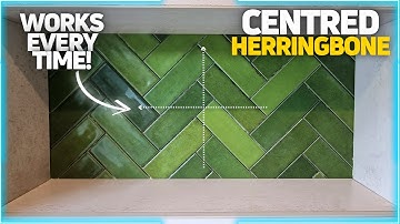 Installing Herringbone Tile For Beginners | With This EASY Trick!