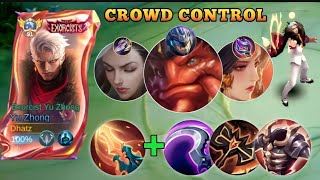 HOW TO DEAL CROWD CONTROL ENEMY LINE UP USING THIS YU ZHONG SUSTAIN TANK BUILD!!