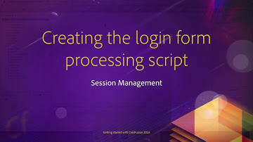 10 Session Management ## 06 Creating the login form processing script