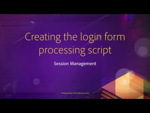 10 Session Management ## 06 Creating the login form processing script