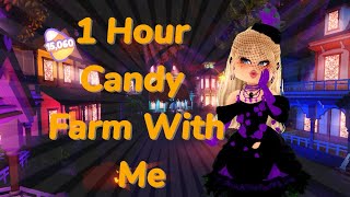 1 HOUR CANDY FARM WITH ME🍭~ ROYALOWEEN (TRICK OR TREATING🎃) ***Watch this for farming motivation*** screenshot 5