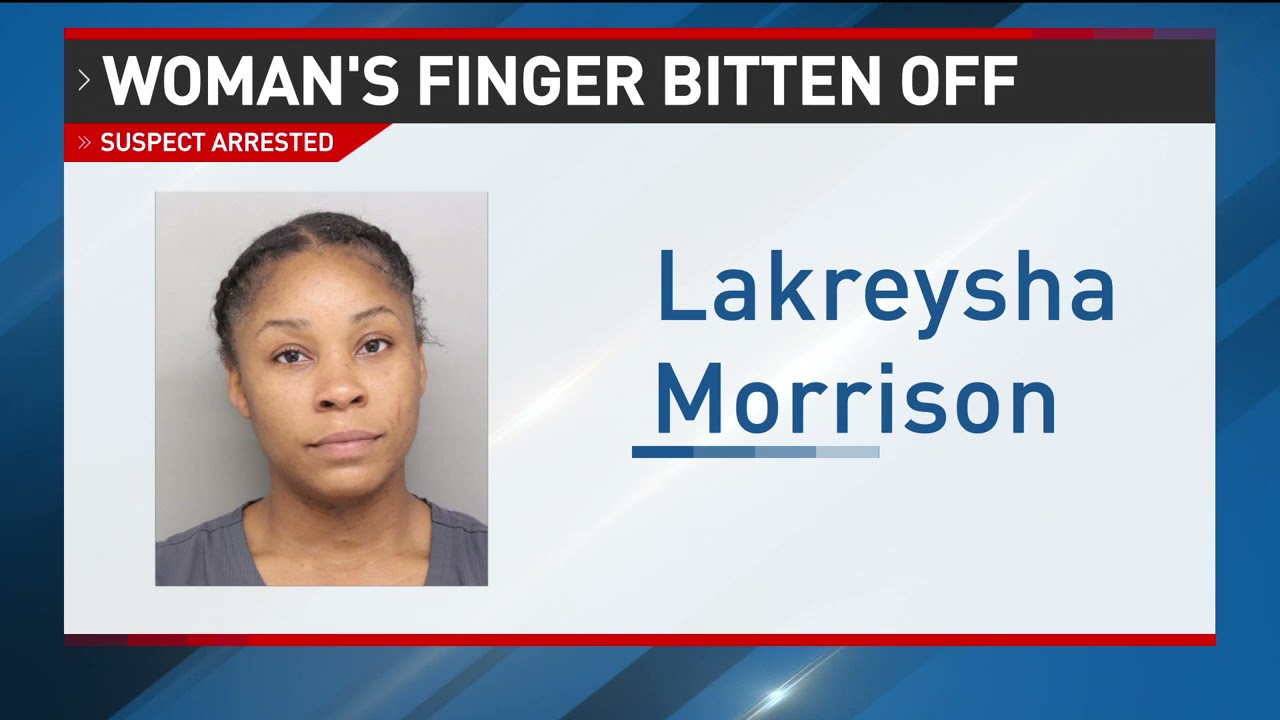 Police arrest woman accused of biting off someone's finger - YouTube