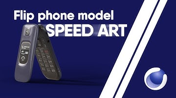 CINEMA 4D | FLIP PHONE MODELING SPEED ART