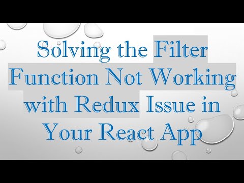 Solving the Filter