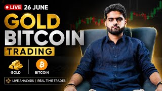 🔴 LIVE XAUUSD Gold &amp; Bitcoin Trading| 1 Min Scalping Strategy | Live Forex Trading ?