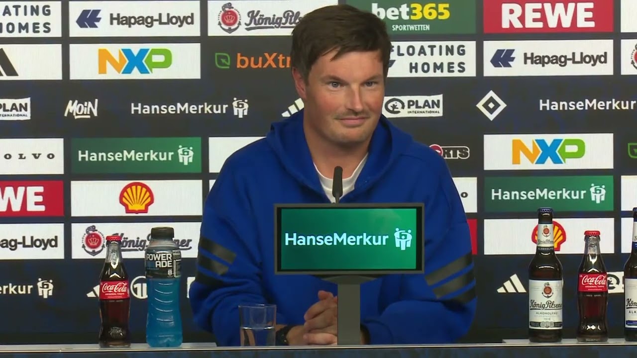 HSV Pressekonferenz vor dem Spiel gegen RB Leipzig