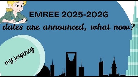 EMREE 2025-2026 exam dates are announced, what now?