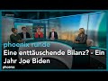 phoenix runde: Eine enttäuschende Bilanz? - Ein Jahr Joe Biden