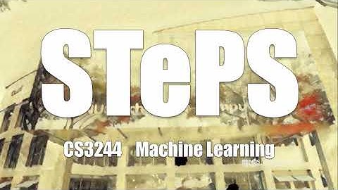 01.pre.09 « STePS « Machine Learning « NUS School of Computing