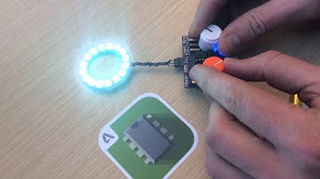 Controlling a NeoPixel ring with a 123D Circuits board