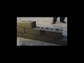 Eco bricks made by concrete and cement soil mixture smoothly by automatic hydraulic machine #shorts