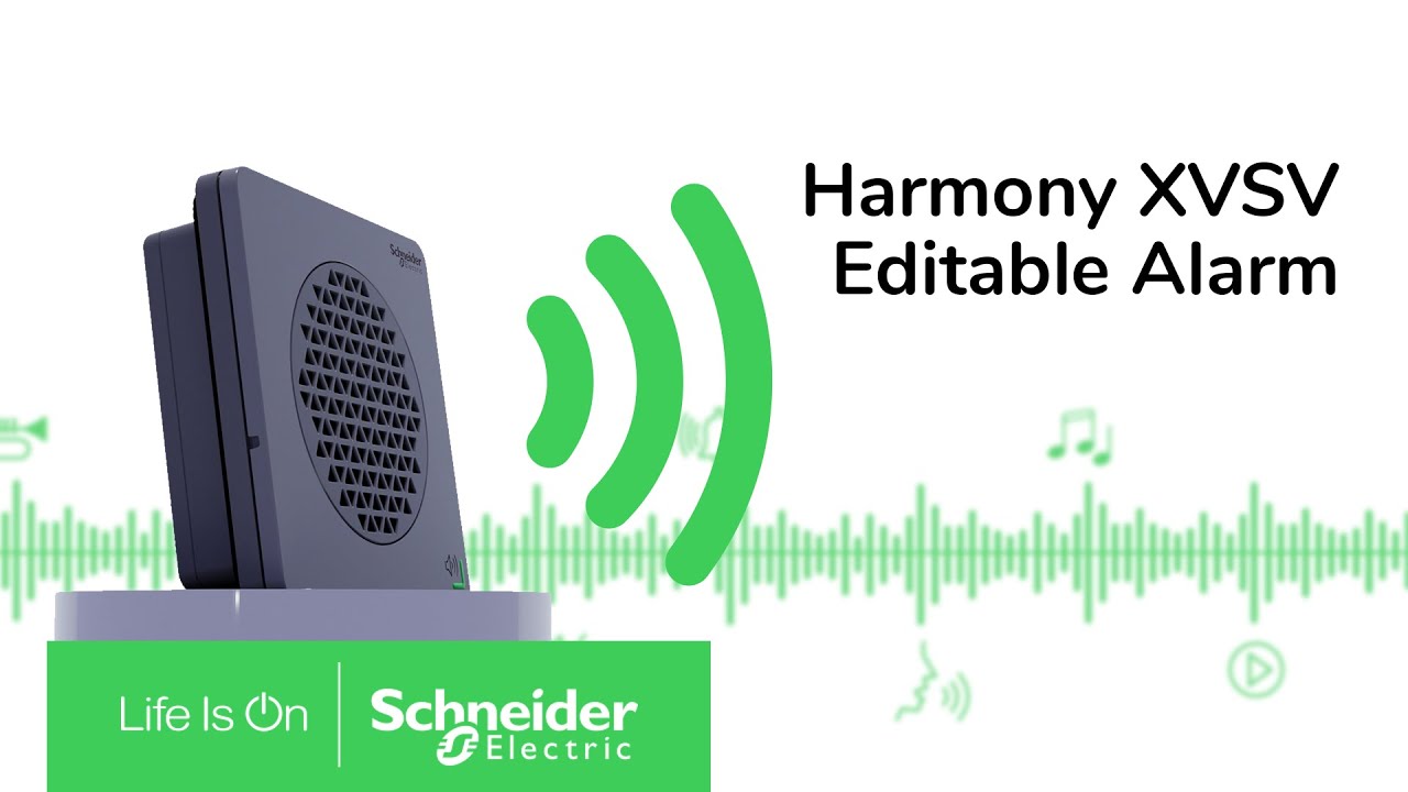 Harmony XVSV Editable Alarm | Schneider Electric - YouTube