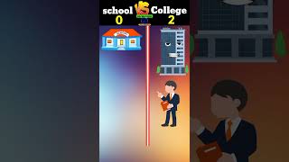 School Vs College #youtubeshorts #viral #shorts @CrazyXYZ @MRINDIANHACKER