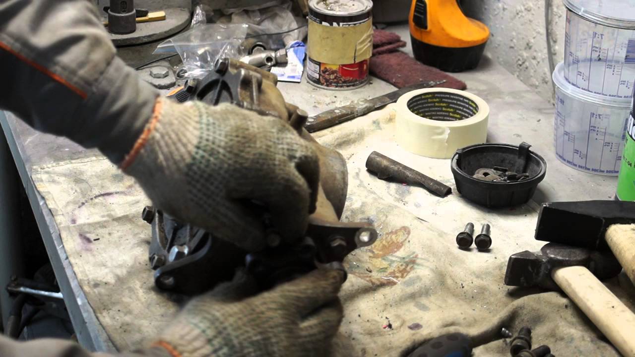 Снятие и разборка заднего редуктора CFmoto x6 - YouTube