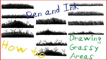 How to Draw Grassy Areas | Pen and Ink Drawing Techniques