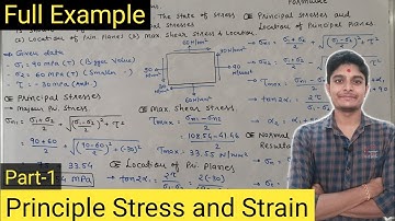 Principle Stress and Strain | Mohr Circle Method | MOS | SM-2 | GTU