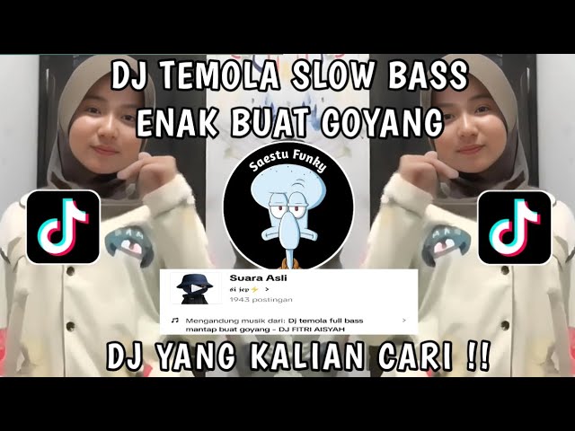 DJ TEMOLA SLOW BASS OLD VIRAL TIKTOK || SOUND DJ FITRI AISYAH ENAK BUAT GOYANG YANG KALIAN CARI !! class=