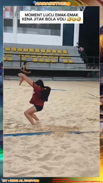 VIDEO LUCU : EMAK-EMAK KENA JITAK BOLA VOLI 🤣 #emakemak #bolavoli #lucu #videolucu #fyp #shorts