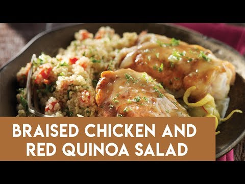 How to Make Perfectly Braised Chicken | Braised Chicken & Red Quinoa Salad |Cookery school