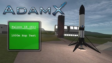KSP kos Falcon 1R (X1) 1000m Hop Test