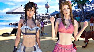 Tifa & Aerith Swimsuit Scene (Final Fantasy 7 Rebirth) 4K ULTRA HD