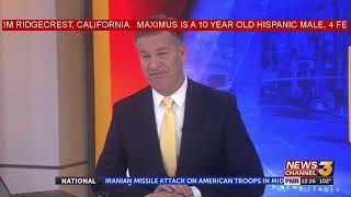 EAS Ridgecrest, CA Child Abduction Emergency for all of SoCal on KESQ-TV Palm Springs, CA 07/29/2026
