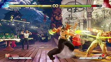 STREET FIGHTER 5 CHAMPION GUILE BASIC COMBO BIG DAMAGE (HARDEST LEVEL) TRAINING MODE  CONTROLLERMODE
