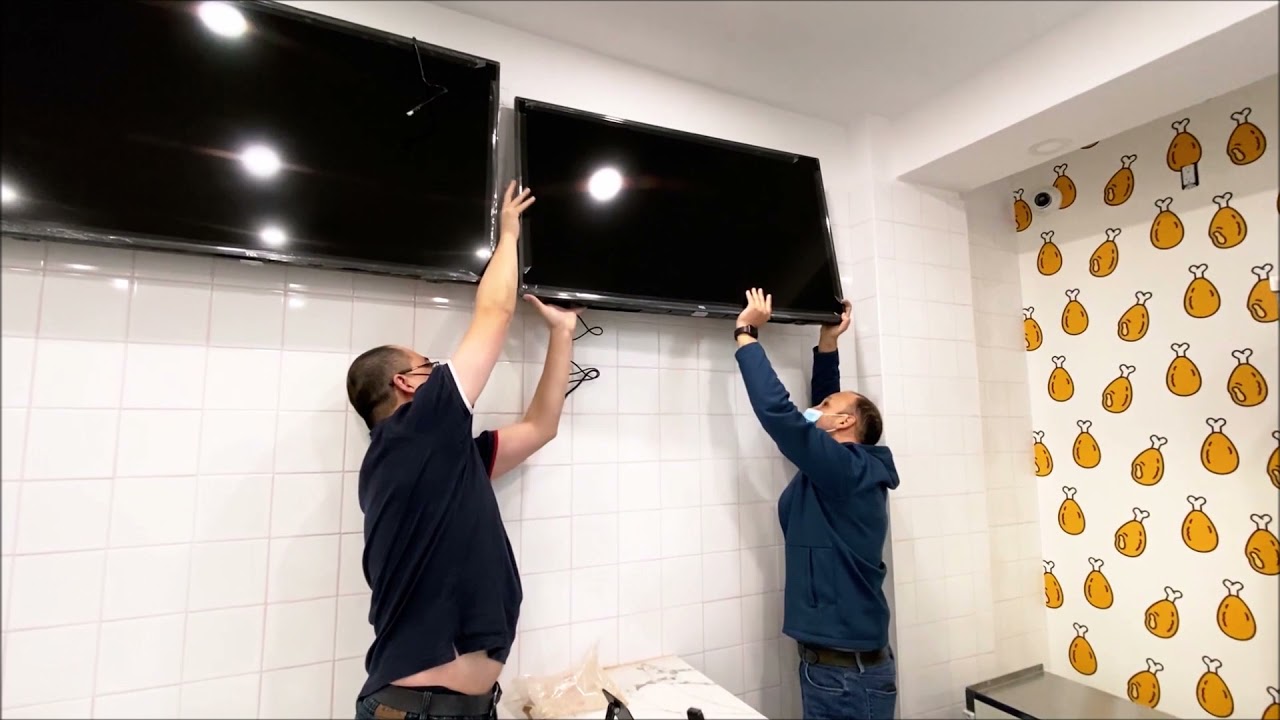 Digital Menu Boards Television Installation - by iMotionMedia.com