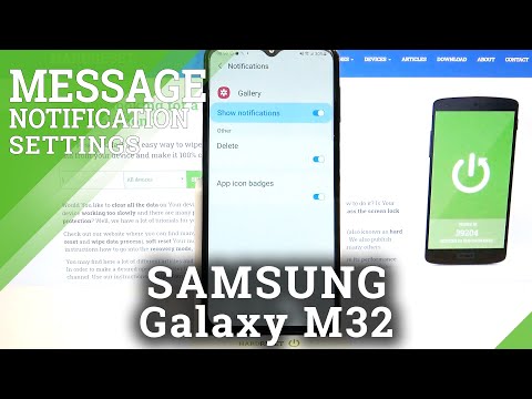 Disable or Activate Notifications – SAMSUNG Galaxy M32 and Messages