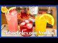 🍊 3 Cócteles FÁCILES y Económicos con VODKA ► Tragos con Vodka y Frutas