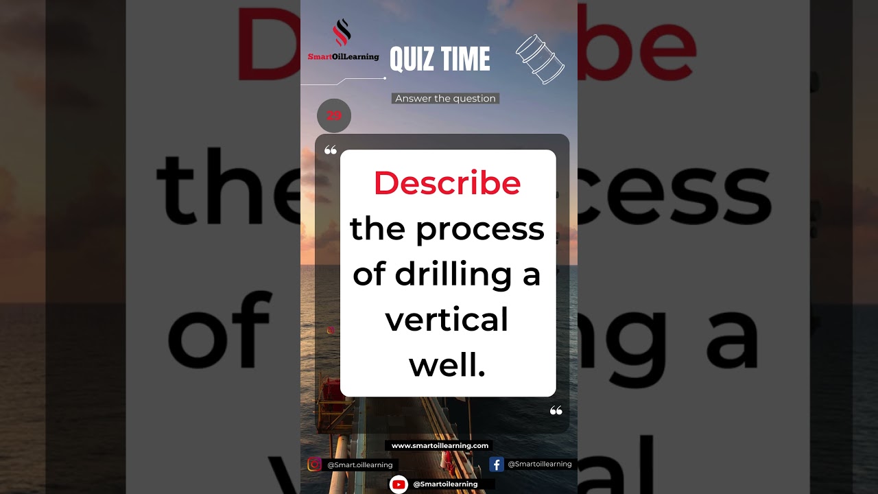 Process of Drilling Vertical Well : Description