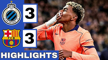 🔵Club Brugge vs Barcelona (3-3) Extended HIGHLIGHTS | UEFA Champions League