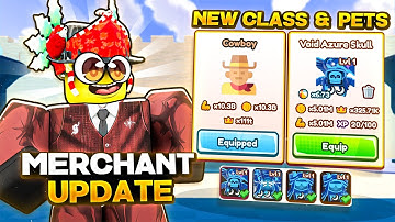 *MERCHANT UPDATE* Getting New Class & Void Pets In Saber Simulator! (Roblox)