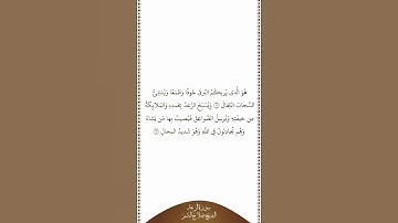 تلاوة في دقيقة سورة الرعد الآيات ١٢ ١٣ الشيخ صلاح البدير