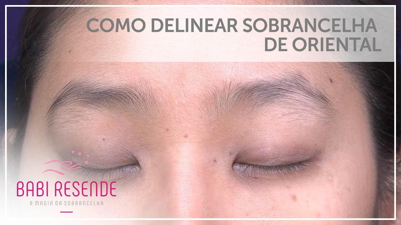 Curso design de sobrancelhas #40 Como delinear sobrancelhas de orientais