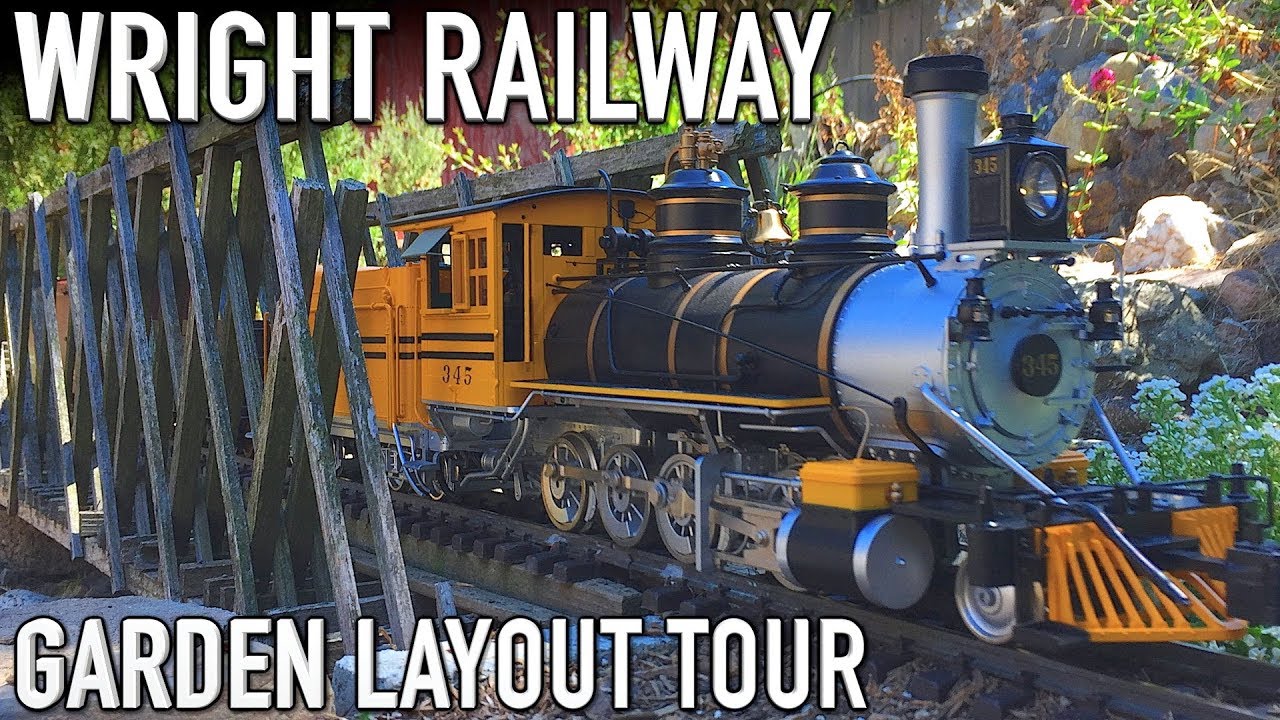 Garden Scale Railroad Layout Tour Wright Railway F G Fn3