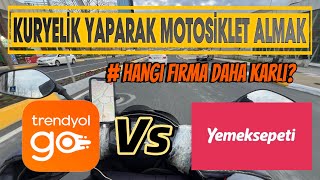 Kuryeli̇k Yaparak Motosi̇klet Almak 12 Trendyol Go Vs Yemeksepeti̇ Hangi̇si̇ Daha Karli