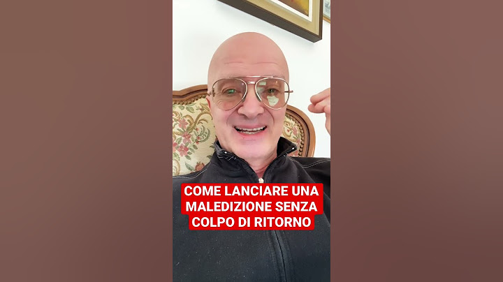 COME LANCIARE UNA MALEDIZIONE SENZA COLPO DI RITORNO