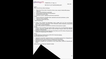 syllabus 4th semester ✨ M.sc botany 2024✨