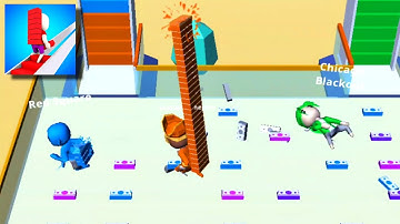 Bridge Race : All Levels Gameplay ios-android ( Levels 20-25 )