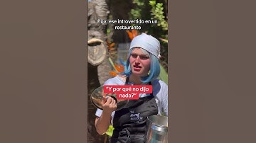 Pov: ese introvertido en un restaurante