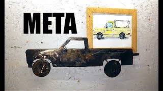 Welded Steel Pickup Truck Picture Frame screenshot 5
