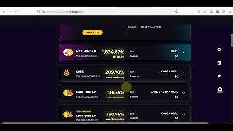 Merlin Lab Passive Income on BSC Chain|Farming and auto-compound  Yield Farming