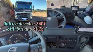 Como é o interior do volvo FMX 500 8x4 ano 2022 , muita tecnologia