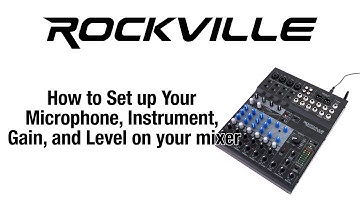 How To Set Up Your Microphone, Instrument, Gain, and Level On Your Mixer! (USB Mixer tutorial!)